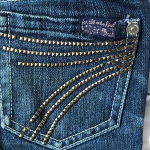 Girls metal appliqué 7 for all mankind jeans